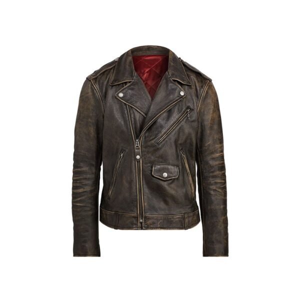 rugged leather jacket
