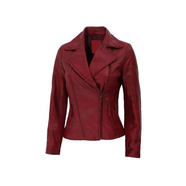 Women Moto leather jacket