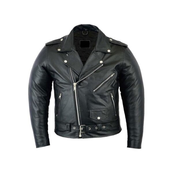 Men's bomber leather jacket